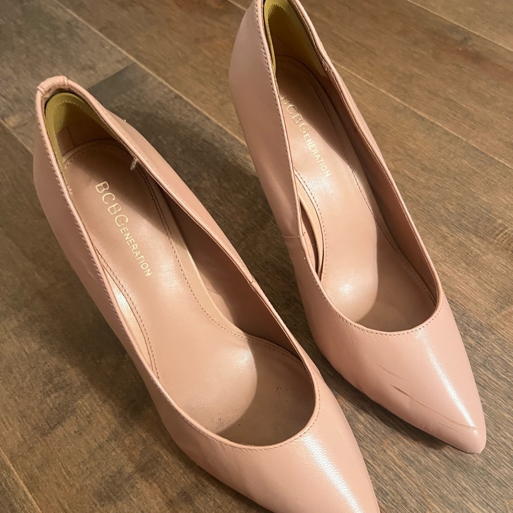 BCBGeneration Pink Patent Leather Heels